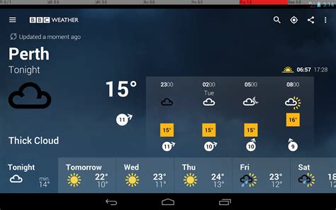 bbc weather app